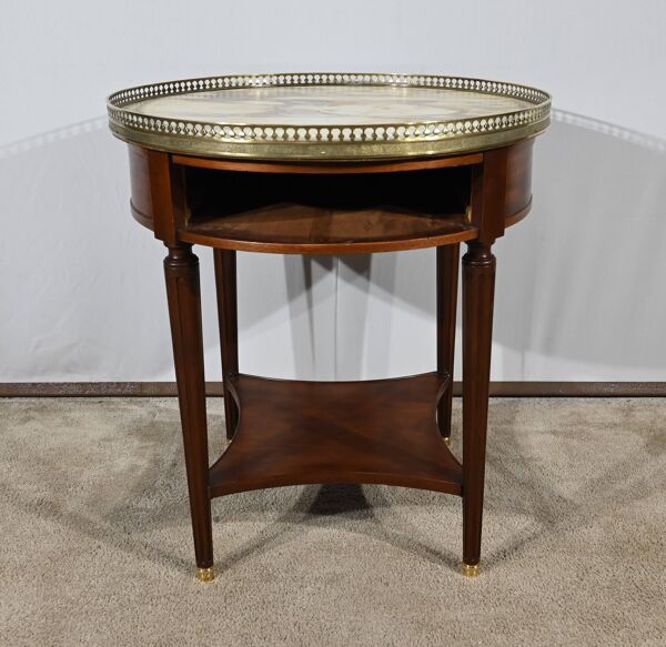 Table bouillotte en acajou, style Louis XVI, fin XIXème
