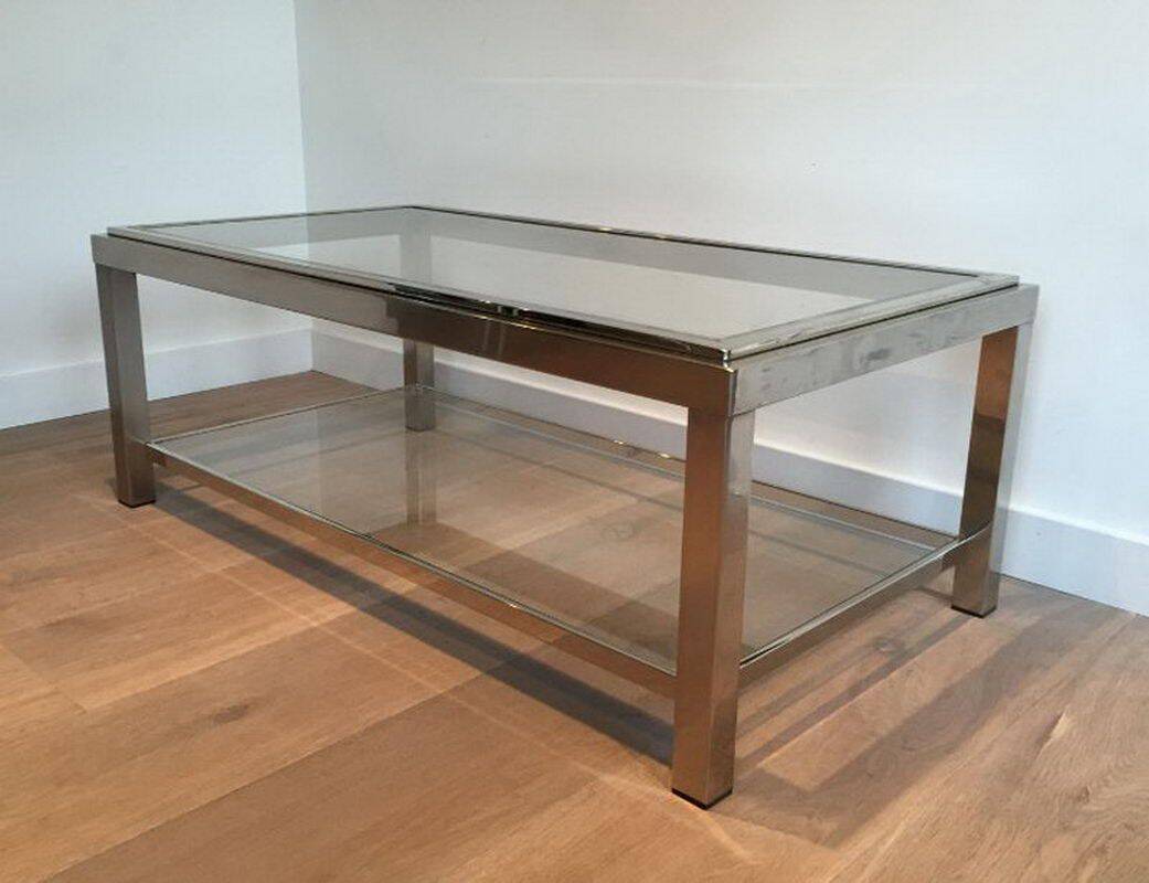 Chrome coffee table