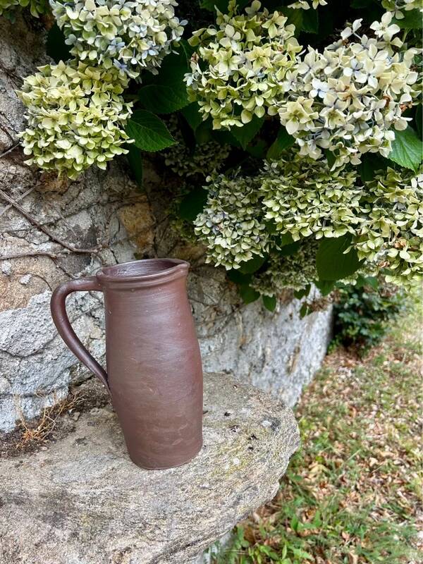 Brown stoneware jug