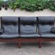 Banquette cuir noir