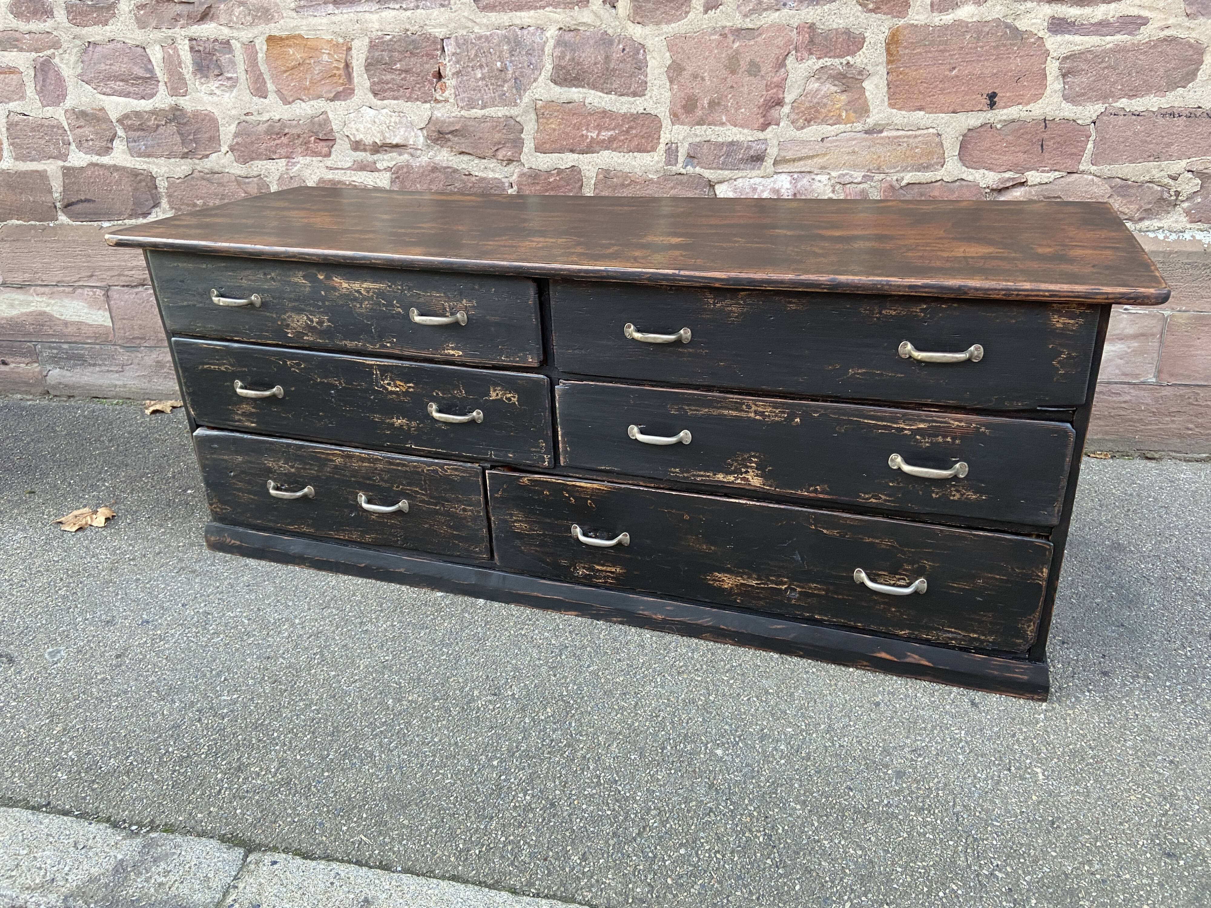 Haberdashery counter with drawers 1900
