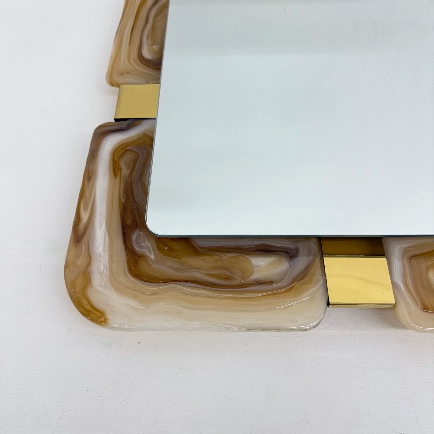 Mid-century Hillebrand lucite mirror, 1970s Germany