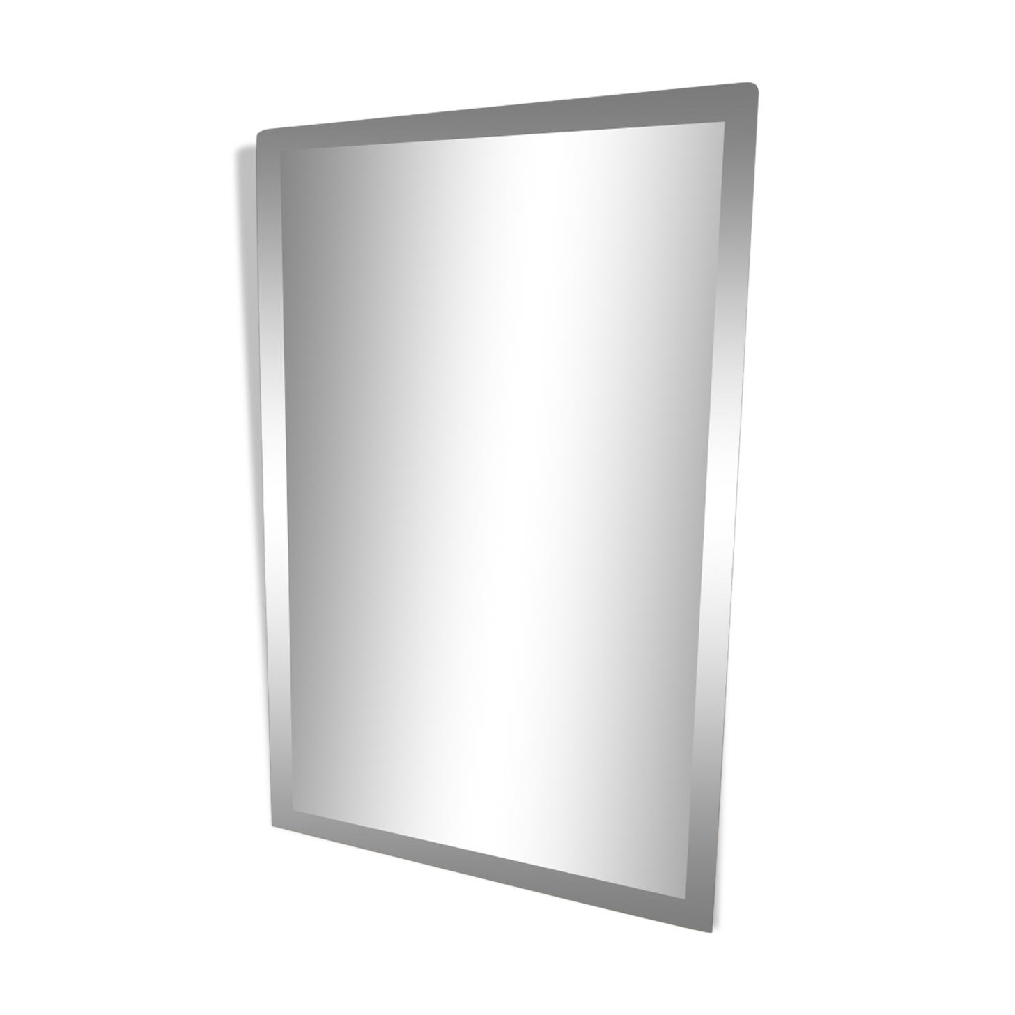 Very stung old bevelled mirror 39x60cm