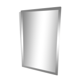 Very stung old bevelled mirror 39x60cm