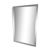 Very stung old bevelled mirror 39x60cm