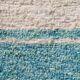 Handwoven recycled cotton rug - 40 x 60 cm