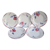 Assiettes anciennes Sarreguemines modèle Util