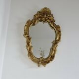 Baroque style wall mirror, in gilded resin, 1960/70