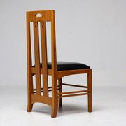 Table Frank Lloyd Wright ‘608 Taliesin’ + four Mackintosh chairs “309 Ingram”