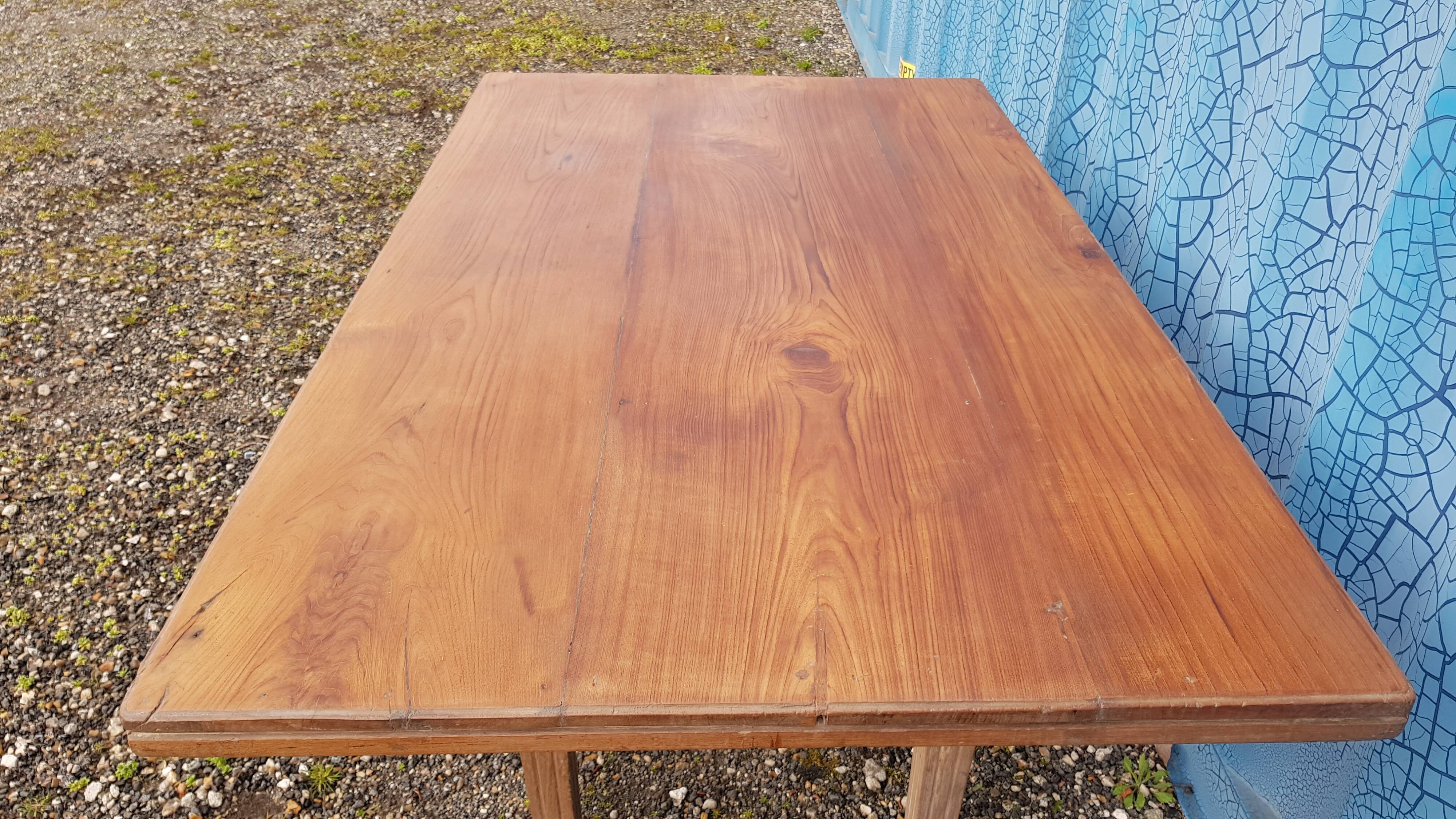 Old Burmese teak dining table