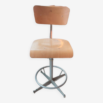 Chaise d atelier vintage/chaise industrielle