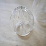 Lampe à poser verre ciselé