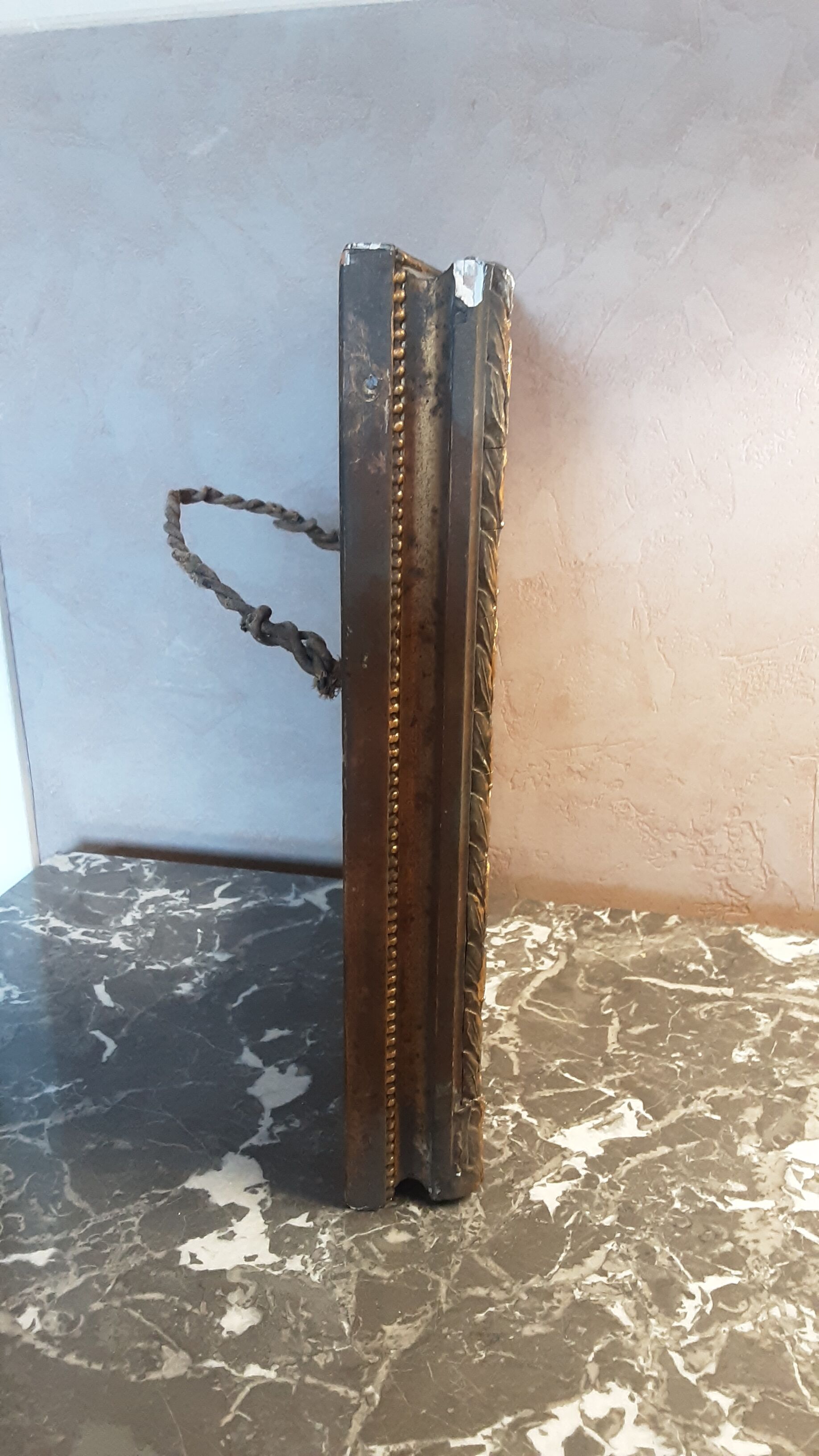 Wood frame and old plaster