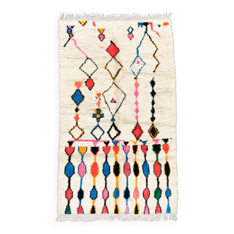 Colorful Azilal Moroccan Berber rug 2.56x1.48m