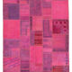 Tapis turc fait à la main 208 cm x 304 cm patchwork rose