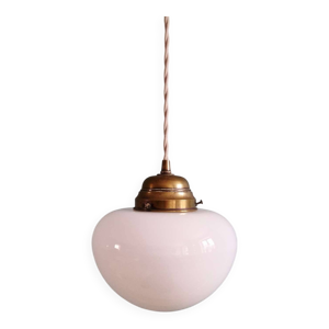 Suspension art déco - opaline