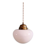 Art Deco pendant in white opaline, 1930