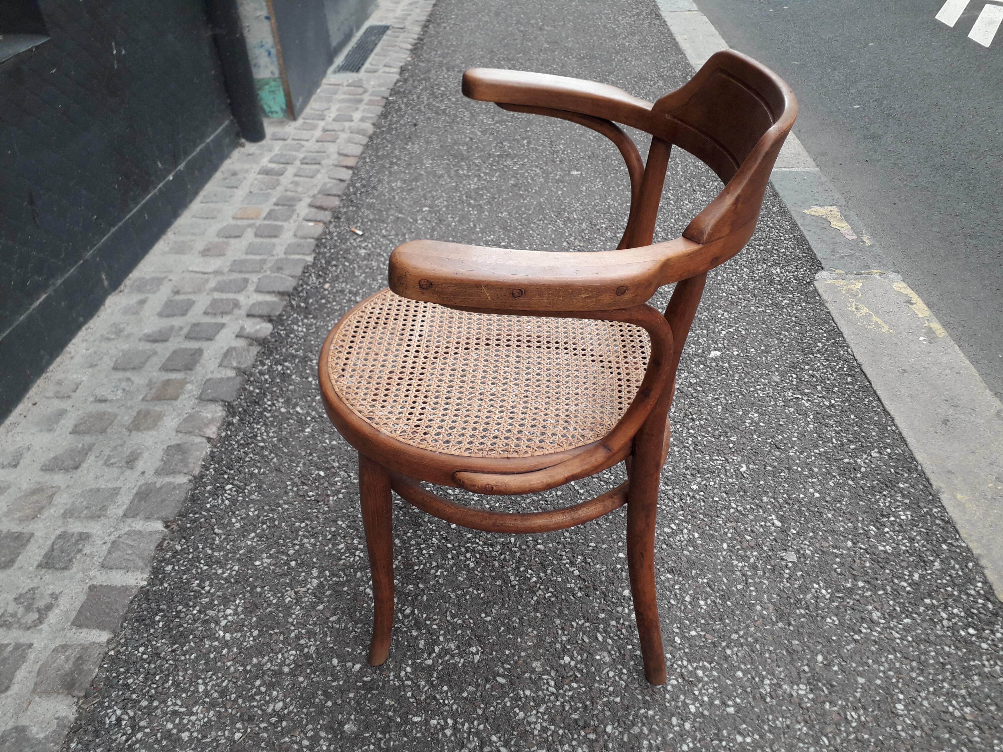 Canned Thonet armchair