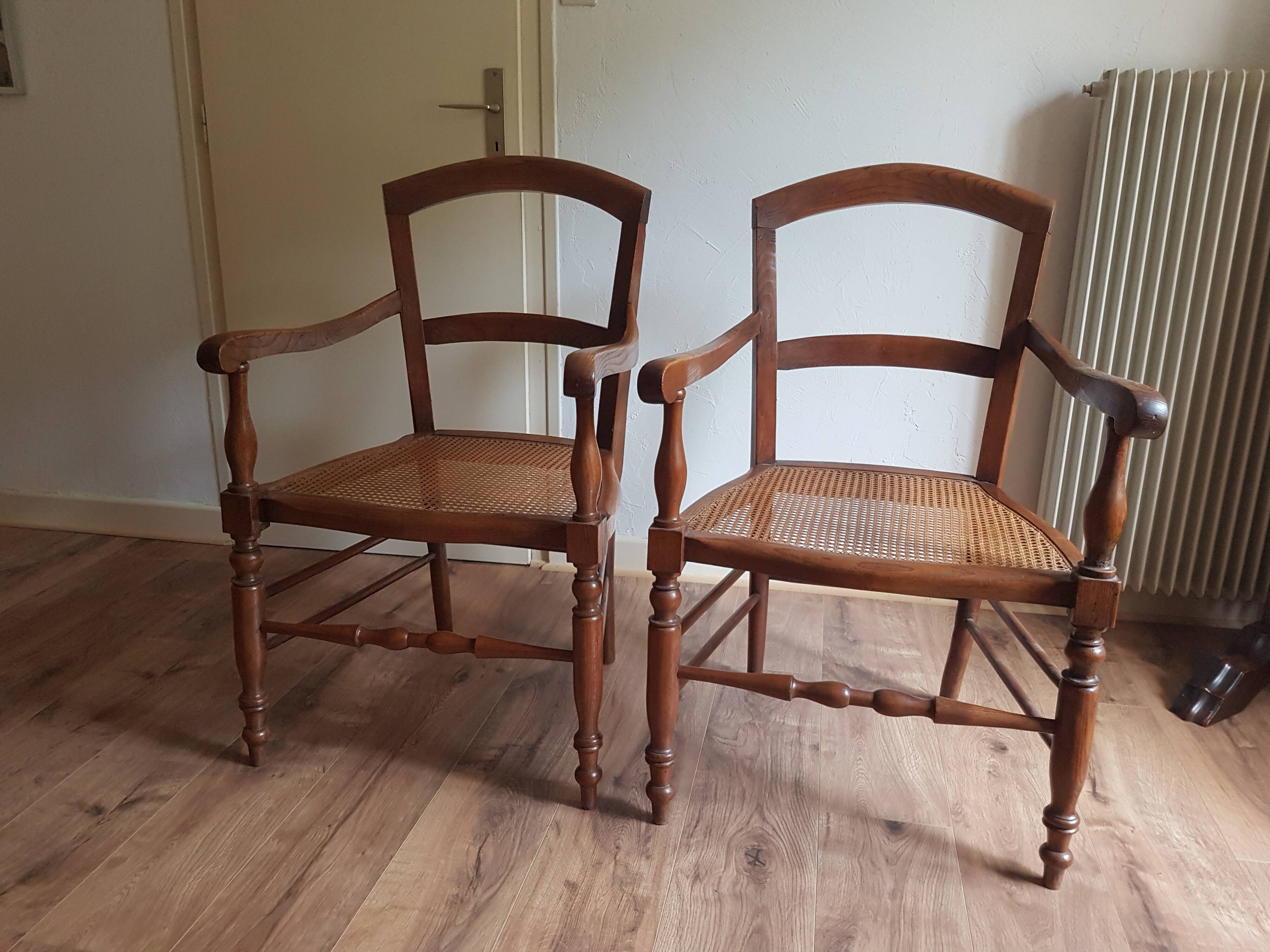 Pair of armchairs