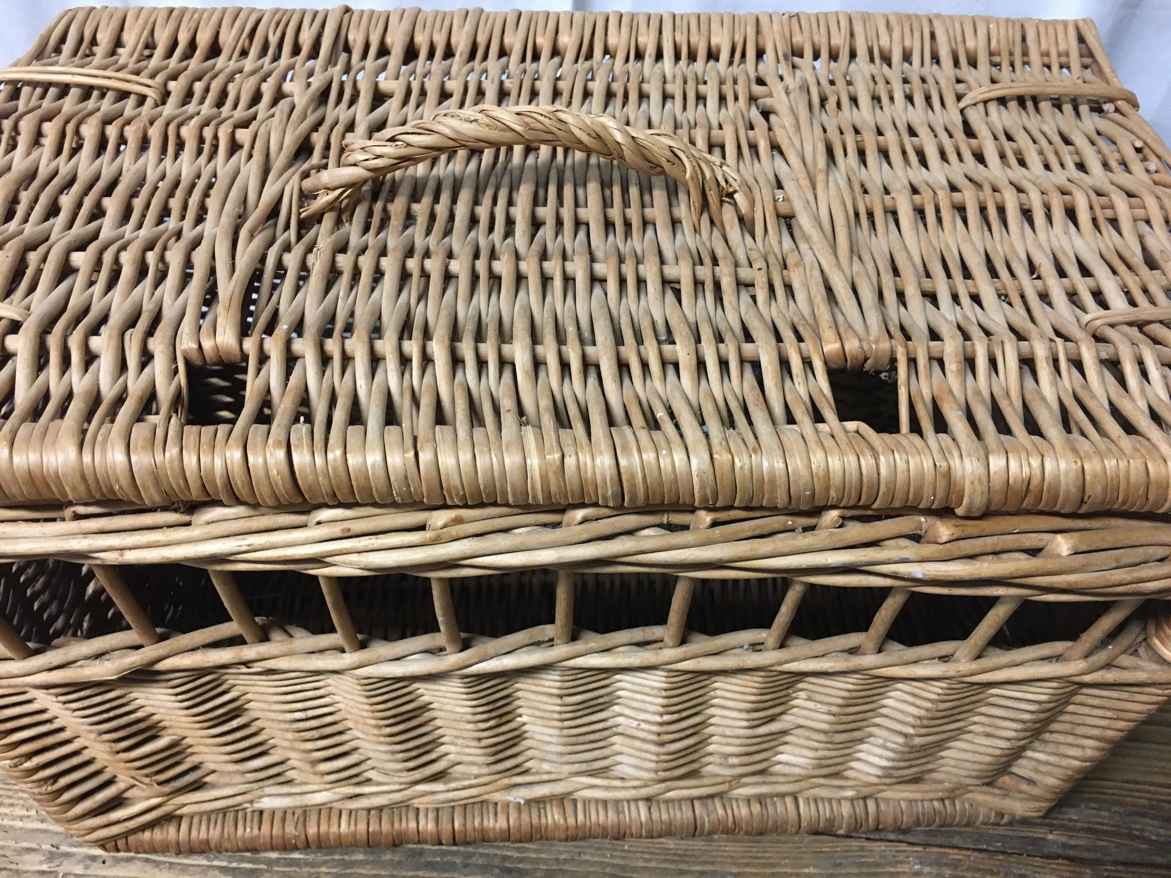 Vintage wicker basket