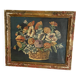 Oil on canvas, framed still life bouquet of flowers