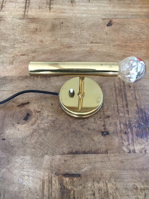 Scandinavian brass wall sconce