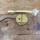 Scandinavian brass wall sconce