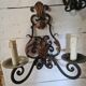 2 wrought iron sconces