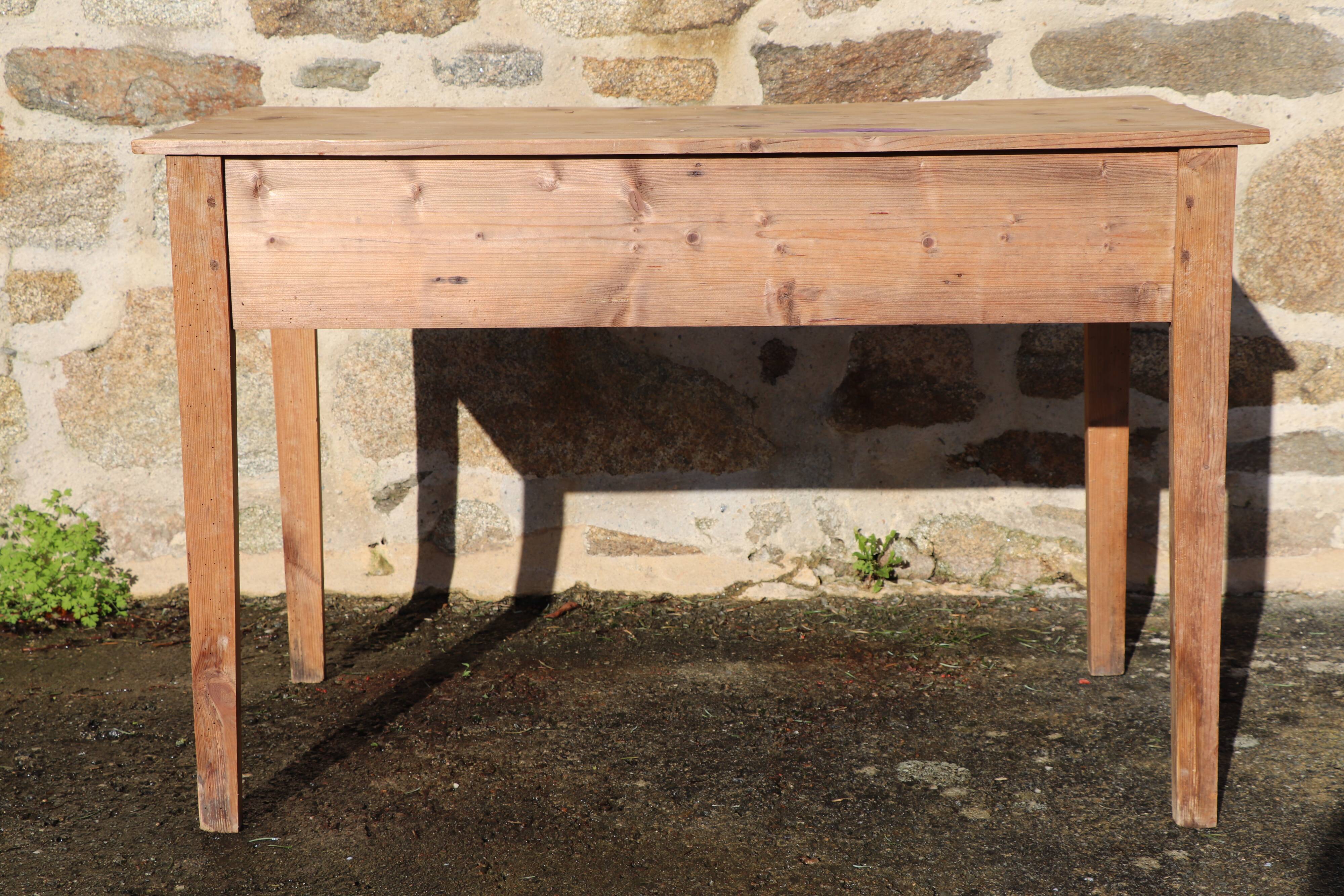 American desk in raw wood 1900