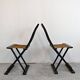 Pair of antique folding chairs Mare, China, circa 1880