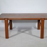 Table basse en teck massif danoise Olsen & Son années 1960