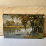 Impressionist landscape signed