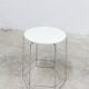Stool 1980 steel wire and vinyl max sauze style