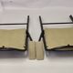Pair of folding chairs with vintage armrests, 70s