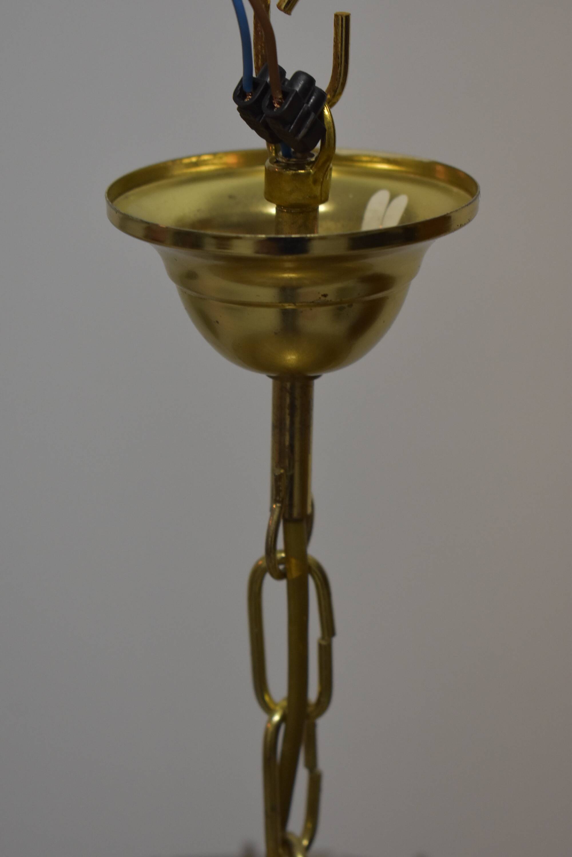 Chandelier vintage pampilles 7 lamps