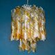 Vintage Murano Torciglioni chandelier by AV Mazzega, Italy, 1970s