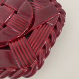 Woven ceramic trivet