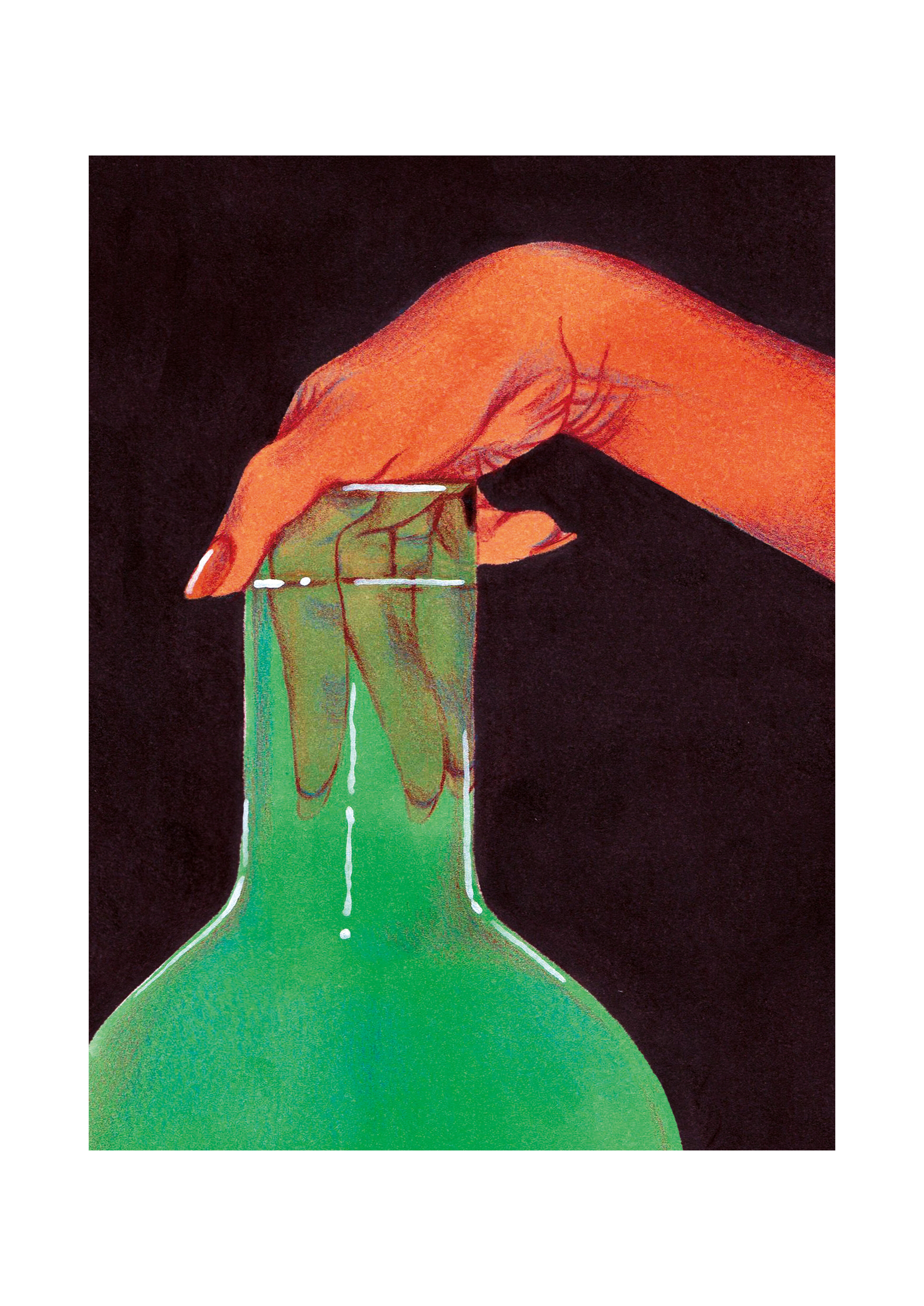 Poster A3 "Green Vase"