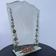 Art Deco engraved tabletop mirror