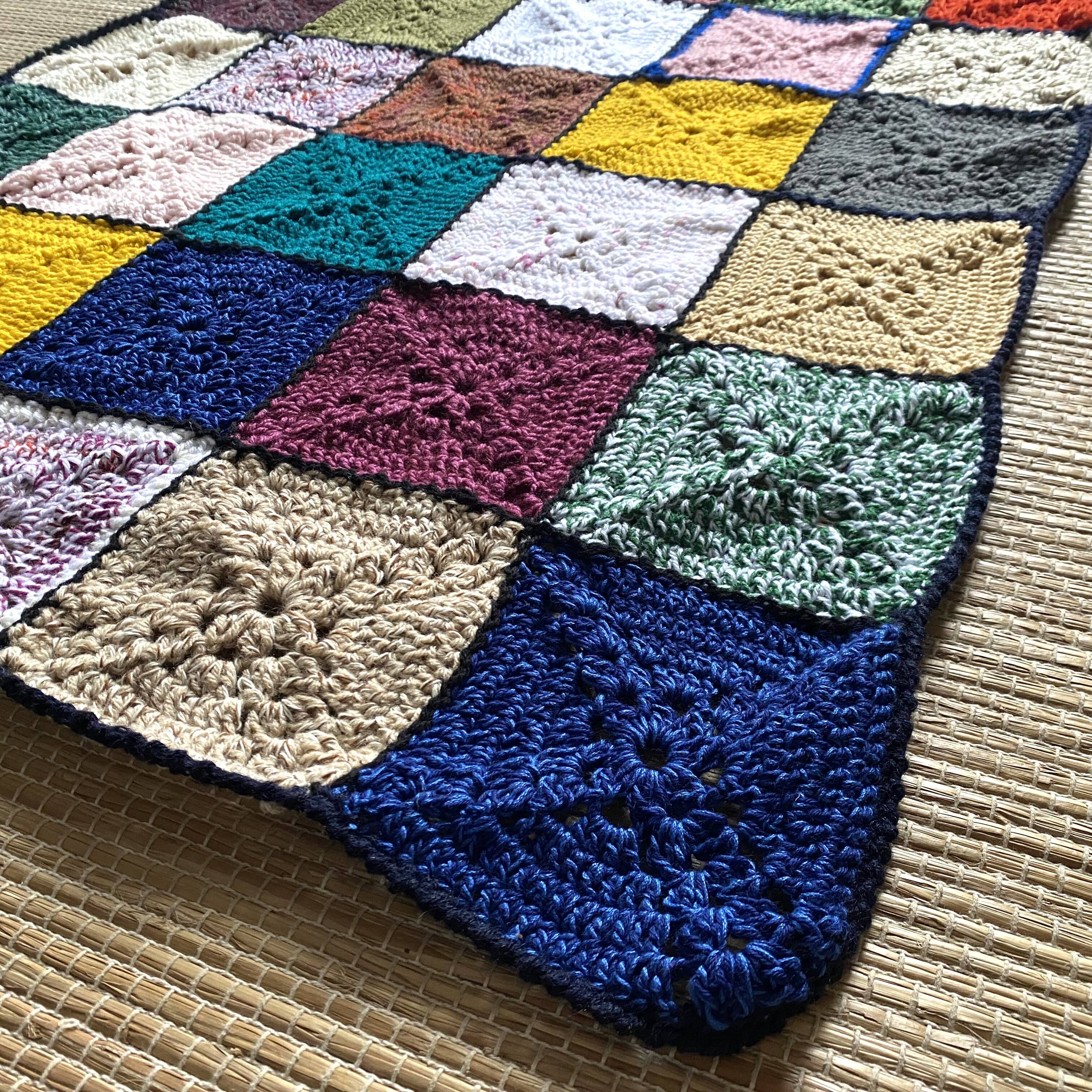 Vintage crochet blanket 90X120 cm