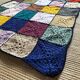 Vintage crochet blanket 90X120 cm