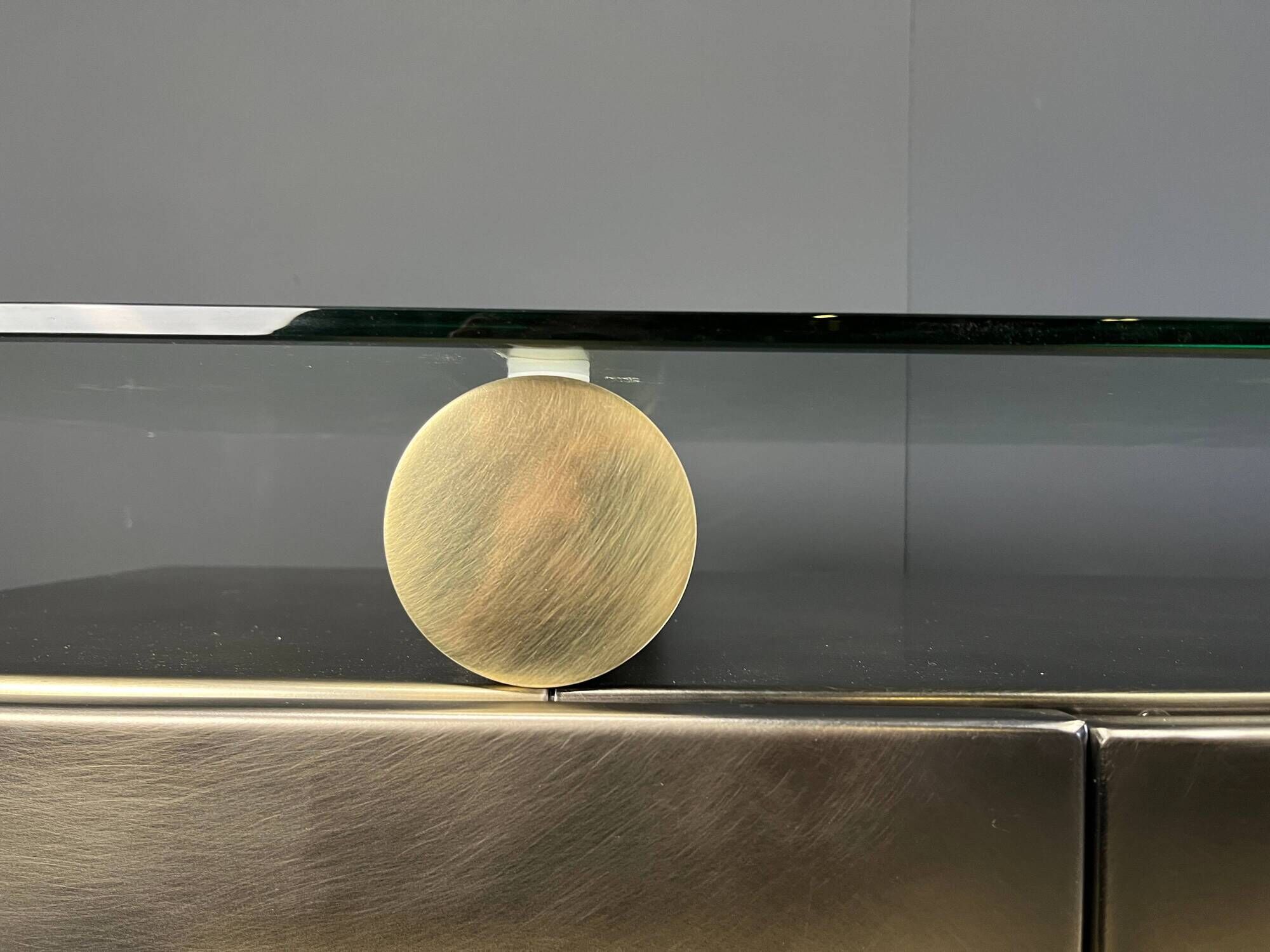 Vintage brass credenza by Belgochrom, 1980s