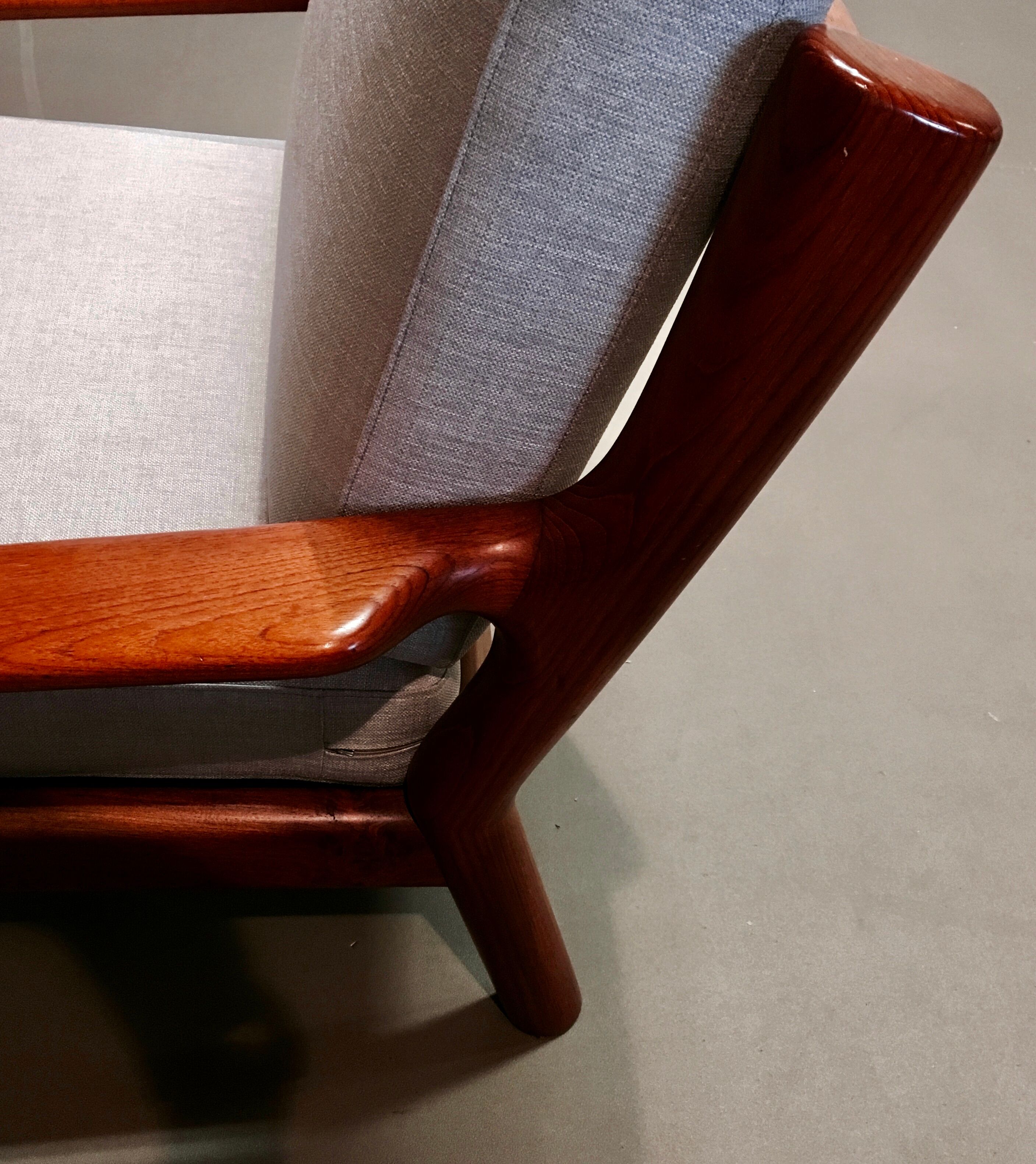 Scandinavian design teak chair stamped 1950