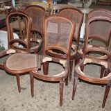Chaises style Louis XVI en acajou XXe