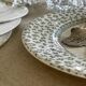 4 English dinner plates.