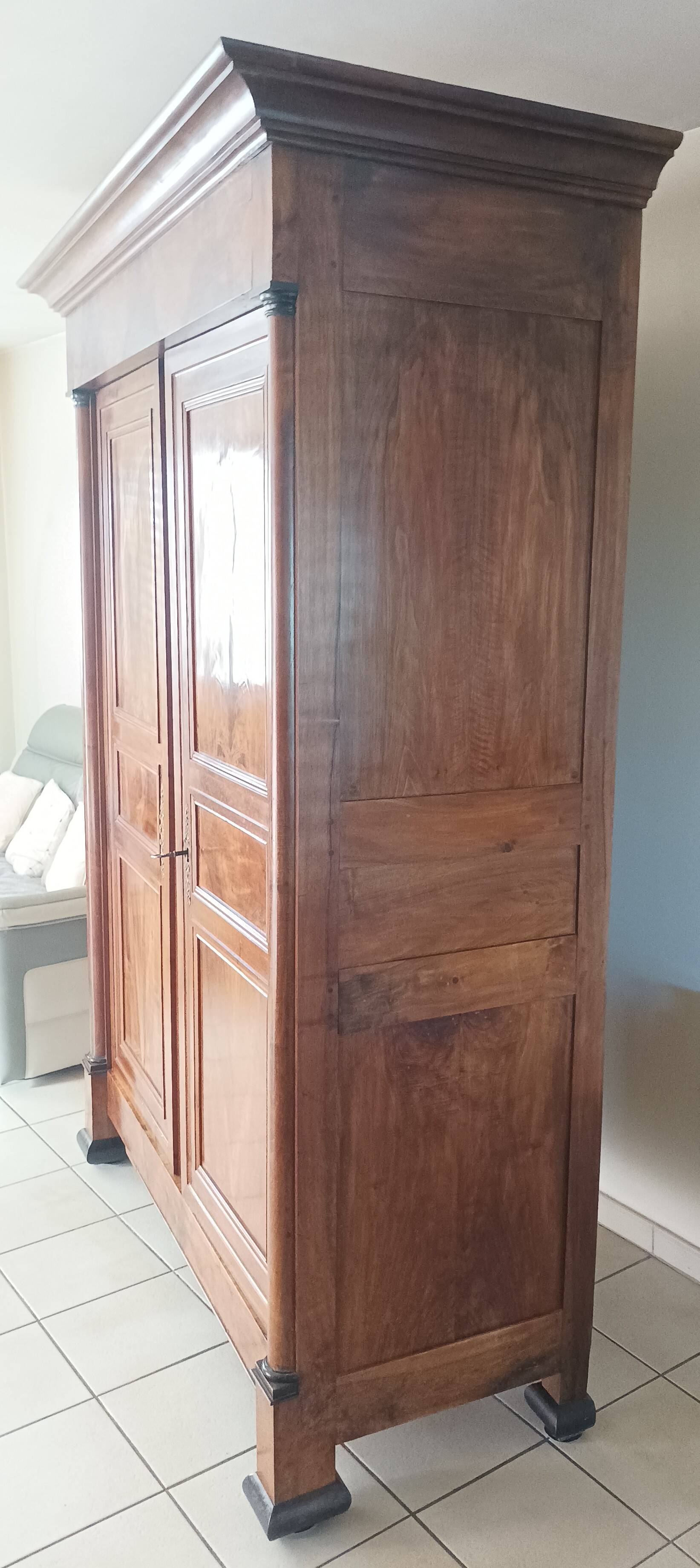 Empire walnut wardrobe
