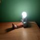 Vintage ceramic lamp 80'S, the chaise longue
