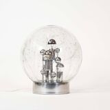 Stunning Mid-Century Modern Ice Glass Table Lamps by Doria Leuchten, Germany 1960’s