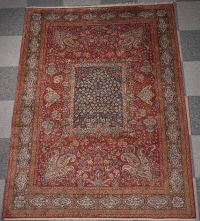 Very fine Indo-Isfahan Oriental rug, silky wool – 300 x 200 cm