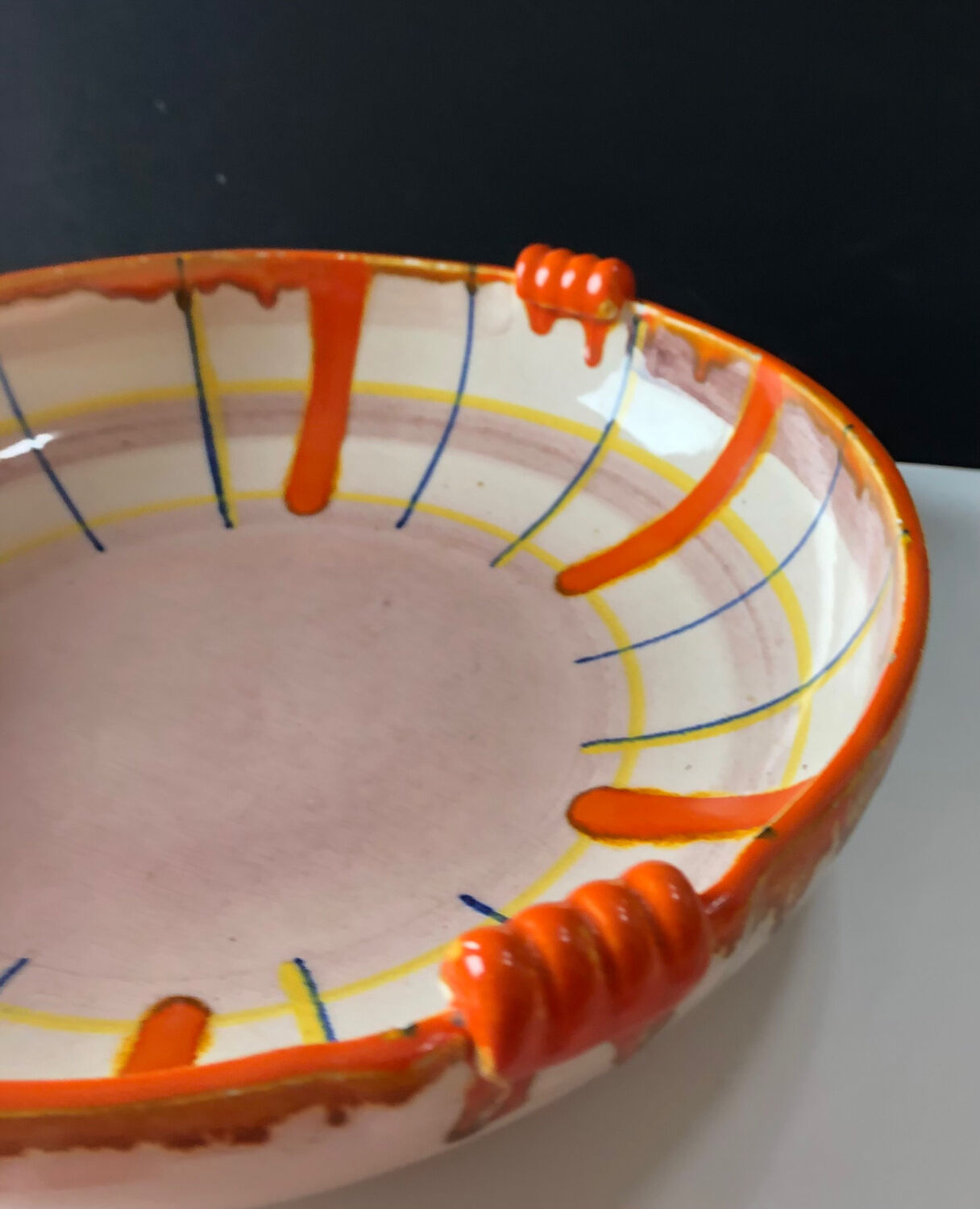 Abstract dish by Elfie Stadtler for Schramberg